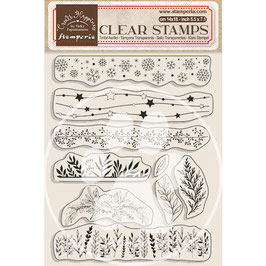 Stamperia Stempel - Create Happiness Christmas "Borders with Leaves" WTK176