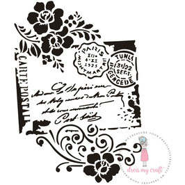 Dress my Craft Stencil - Carte Postal