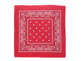 Mundschutz 10er Pack Bandana Tücher Halstuch Kopftuch 100% Baumwolle rot