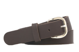 Herren Echt Ledergürtel Made in Germany Leder Gürtel braun 3cm breit und verschiedenen Längen