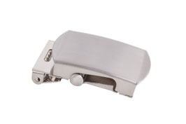 4cm Gürtelschnalle silber mattiert