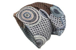 Jersey Beanie Mütze Fantasie Blau