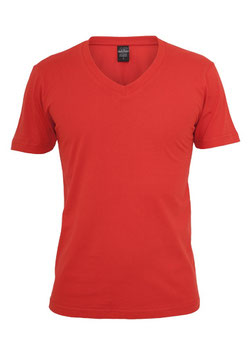 Urban Classics V-Neck Shirt rot