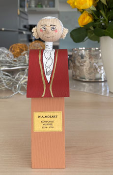 Wolfgang Amadeus Mozart Figur als Flaschenverschluss