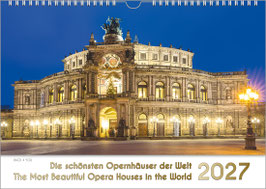 Musik-Kalender „Die schönsten Opernhäuser der Welt“ 2027, DIN A4