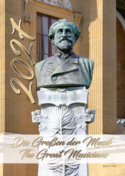 Komponisten-Kalender „Die Großen der Musik“ 2027, DIN A2