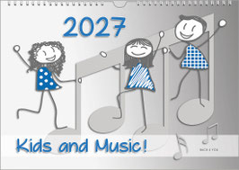 Musik-Kalender „Kids and Music!“ 2027, DIN A4