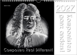 Komponisten-Kalender „Komponisten ganz anders!“ 2027, DIN A3