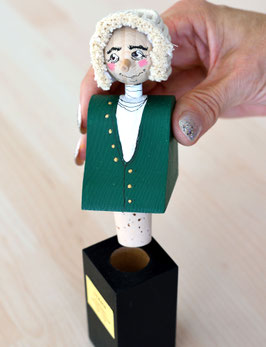 Johann Sebastian Bach Figur als Flaschenverschluss