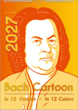 Bach-Kalender „Bach Cartoon in 12 Farben“ 2027, DIN A2