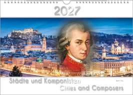 Komponisten-Kalender „Städte und Komponisten“ 2027, DIN A2