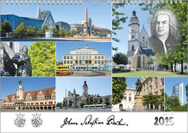 Bach-Kalender „Johann Sebastian Bach – Bach-Plätze“ 2025, DIN A2