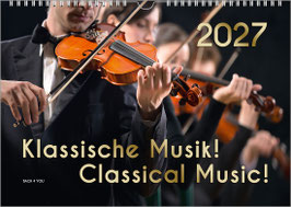 Musik-Kalender „Klassische Musik!“ 2027, DIN A3
