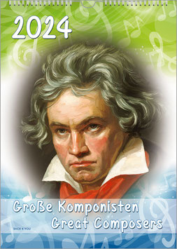 Komponisten-Kalender „Große Komponisten“ 2024, DIN A4
