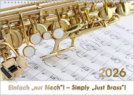Musik-Kalender „Einfach „nur Blech“!“ 2026, DIN A4