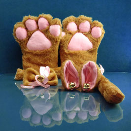 Faux Paw - Brown Kitty Set