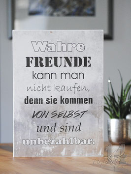 Shabby Chic Schild - "Freunde 2"