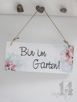 Shabby Chic Schild - "Garten 2"