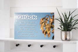 Shabby Chic Schild - " Glück 1"