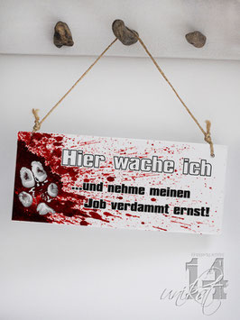 Shabby Chic Schild - "Wache 1"