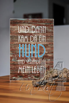 Shabby Chic Schild - "Hund 4"