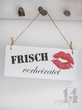 Shabby Chic Schild - "Heirat 1"