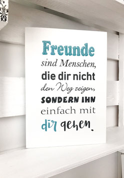 Shabby Chic Schild - "Freunde 15"