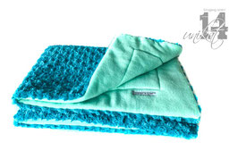 Kuscheldecke - Rosenplüsch/Fleece