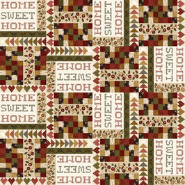 3173-33 HOME SWEET HOME PANEL FALSO PATCHWORK