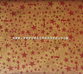 4592-409 GLIMMERING ESTRELLAS ROJO/DORADO