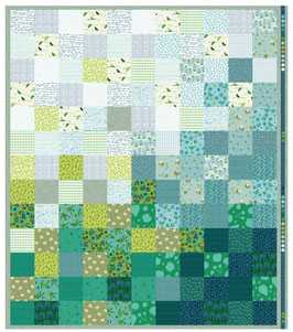 PANEL POPPY GREEN QUILT