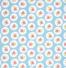 PWTW094A LULU ROSES FLORES FONDO AZUL