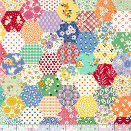 R351524D  AUNT GRACE GOES SCRAPPY HEXAGONOS
