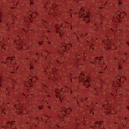 2773-88 TIME WELL SPENT FLORES Y ABEJAS ROJO ROSADO