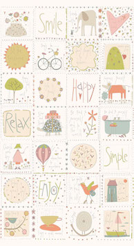 3326-44 SIMPLY BE PANEL DIBUJOS CREMA