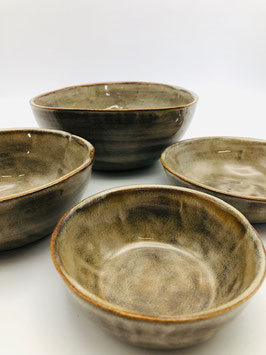 Set van 4 schaaltjes Clay