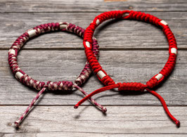 Paracord Halsband "Snake EM" mit EM-Keramik-Pipes, geknotet - OHNE NAME