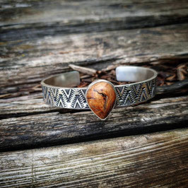 BRACELET ARGENT/RACINE D'OLIVIER