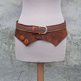 CEINTURE CUIR CAMEL