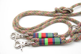 Hundeleine Tau 10 mm Länge 2 m fantasie-regenbogen S