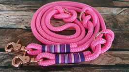 Hundeleine Tau 10 mm  Länge 2 m rosa ppm S