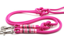 Hundeleine Tau Premium 8 mm Länge 2 m fuchsia S