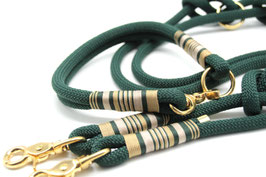 Hundeleine und/oder Halsband dunkel grün 2