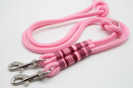 Hundeleine Tau 8 mm Länge 2  m rosa S