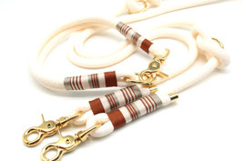 Hundeleine und/oder Halsband cream
