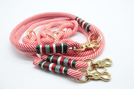 Hundeleine und/oder Halsband candy cane