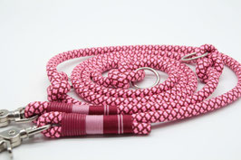 Hundeleine Premium Tau 10 mm  Länge 2 m berry smoothie S