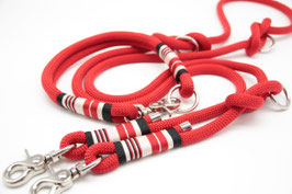Hundeleine und/oder Halsband poppy red