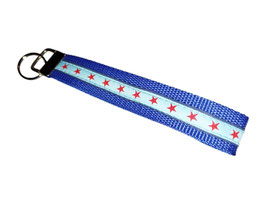 Schlüsselband Stern / blau