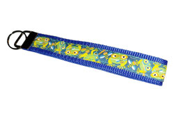 Schlüsselband Frosch / blau